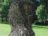  Arvydas Alisanka, 2011, Disguise, Branches, h-400 2nd International Art Passage in the spa gardens of Bad Schlema, Germany